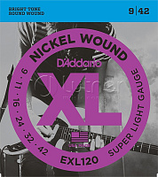 Струны для электрогитары EXL120 XL NICKEL WOUND Super Light 9-42 