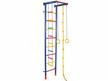 Детский спорткомплекс пристенный,сине-красно-желтый.выс.2,30 гп-3045 