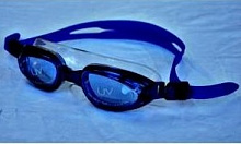 Очки для плавания юниор. оправа-силикон. пласт. линзы с защ. от  UV лучей, беруши 06001 9200