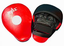 Лапы боксерские кожа изогнутые BFLC032 сине-красн. 